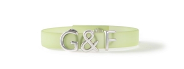 Bracelet with letter beads G & F