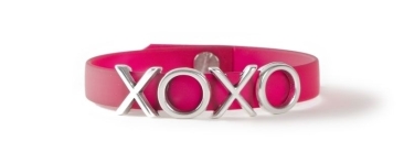 Bracelet with letter beads XOXO