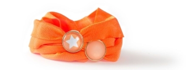 Lycra Bracelet with Slider Beads Orange