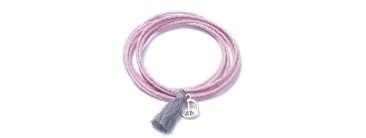 Armband mit Rocailles Memory Wire Peace