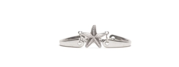 Bracelet en métal étoile de mer