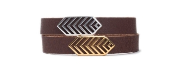 Bracelet with sliding rhombus beads