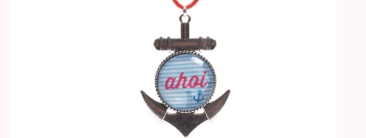 Sea Pendant with Glass Cabochons Ahoy II