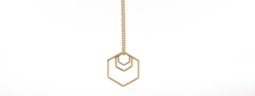 Geometrics Necklace Pendant Hexagon