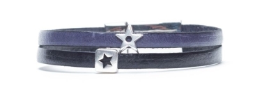 Mini Slider Bracelet Stars Blue