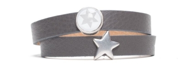 Bracelet en cuir Milano étoile I