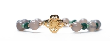 Edelsteinarmband mit Armbandverbinder Ornament