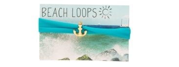 Beach Loop ancre turquoise