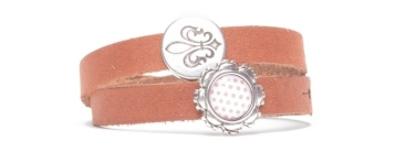 Bracelet en cuir Craft pour Slider Perles Lys