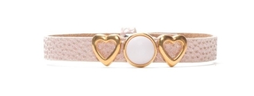 Bracelet Primrose Pink avec sliders et cabochons polaris simples