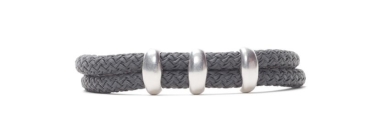 Bracelet Neutral Gray avec corde à voile