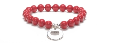 Armband Flame Scarlet mit Swarovski Crystal Pearls