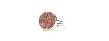 Ring with Polaris Goldstone Cabochon III