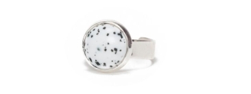 Polaris Sassi Ring with Cabochons White