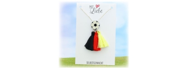 Football necklace with tassels for the World Cup