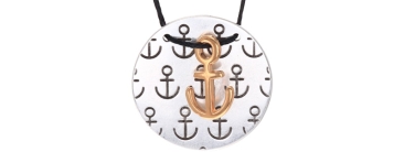 Maritime Chain Anchor Silver Plated