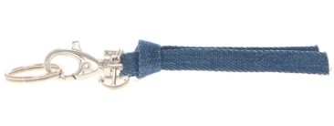 Schlüsselanhänger aus Jeansband Anker