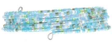 Bracelet with Memory Wire and Miyuki Beads