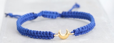 Bracelet en macramé Lune
