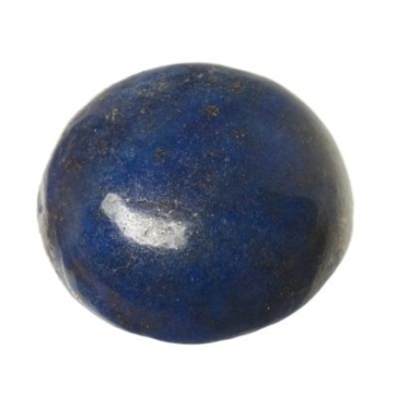 Lapis lazuli gemstone cabochon, round, 12 mm
