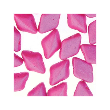 Matubo Gemduo Beads, 8 x 5 mm, colour: Tropical Flamingo Pink, tube with approx. 8 gr.