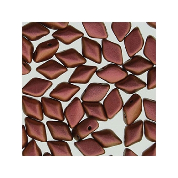 Matubo Gemduo beads, 8 x 5 mm, colour: Polychrome Copper Ombre, tube with approx. 8 gr.
