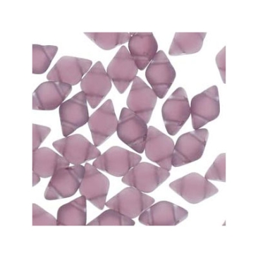 Matubo Gemduo beads, 8 x 5 mm, colour: Amethyst Matte , tube with approx. 8 gr.