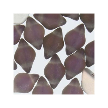 Matubo Gemduo perles, 8 x 5 mm, couleur : Matt Backlight Purple Haze, tube d'environ 8 gr.