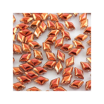 Matubo Gemduo beads, 8 x 5 mm, colour: Crystal Sunset, tube with approx. 8 gr.