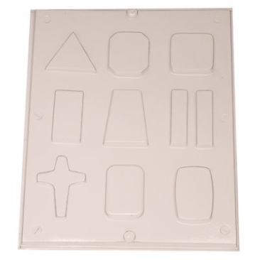 Mould for jewellery, 10 different shapes in one mould
