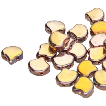 Matubo Ginko Perlen, 7,5 x 7,5 mm, Farbe: Full Capri, Röhrchen mit ca. 22 gr
