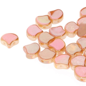 Matubo Ginko Perlen, 7,5 x 7,5 mm, Farbe: Chalk Full Apricot, Röhrchen mit ca. 22 gr