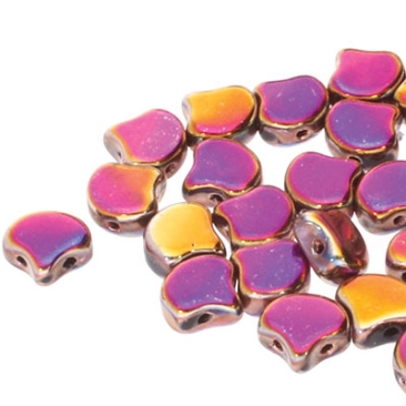 Matubo Ginko Perlen, 7,5 x 7,5 mm, Farbe: Jet Full Sliperit, Röhrchen mit ca. 22 gr