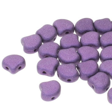 Matubo Ginko Perlen, 7,5 x 7,5 mm, Farbe: Metalic Suede Purple, Röhrchen mit ca. 22 gr