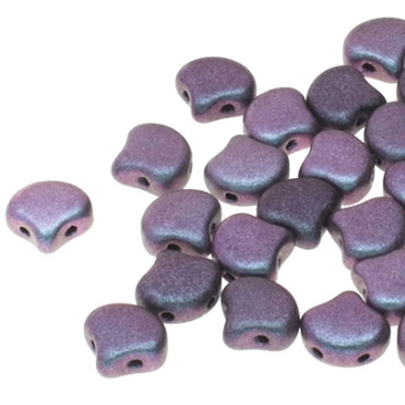 Matubo Ginko Perlen, 7,5 x 7,5 mm, Farbe: Polychrom Mix Berry, Röhrchen mit ca. 22 gr