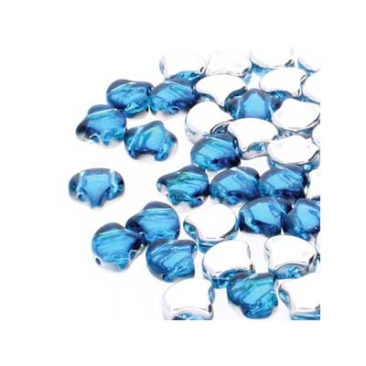 Matubo Ginko Perlen, 7,5 x 7,5 mm, Farbe: Backlit Aquasol, Röhrchen mit ca. 22 gr