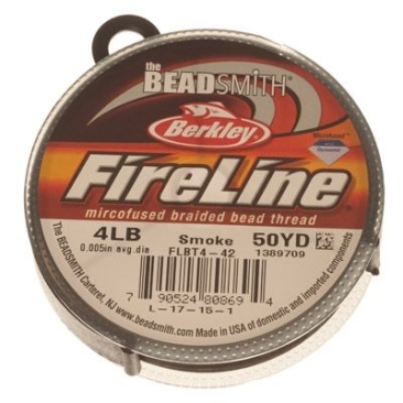 Fireline Faden, Durchmeser 0,12 mm, Länge 45,70 m (50 Yard) , smoke