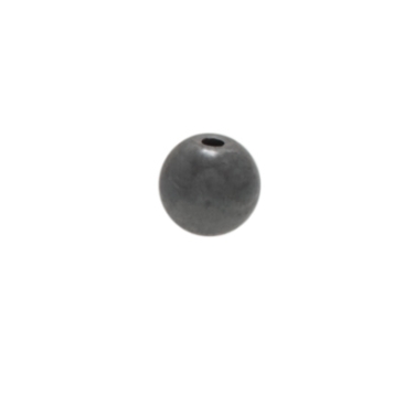 Ketting van hematiet kralen, bol, 4 mm, zwart, lengte ca. 39 cm
