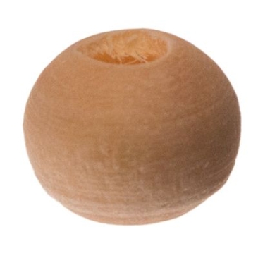 Wooden bead ball, 6 mm, natural colour