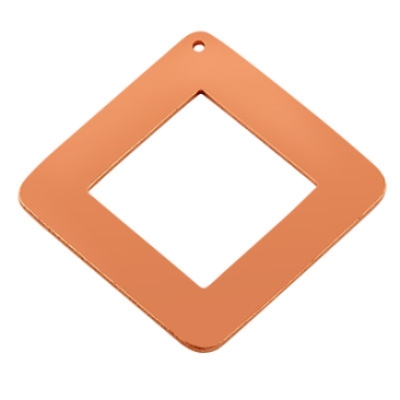 ImpressArt Stamp Blank Square Pendant Rounded with Eyelet, Copper, 29, x 29 mm