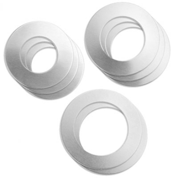 ImpressArt tampon ébauche disque, aluminium, 8 pièces, 25,5 à 38 mm