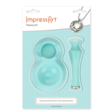 ImpressArt Dapping Kit for arching stamp blanks up to 30 mm diameter, 2 parts