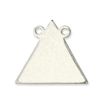 7 Stück ImpressArt Tag Stempel Rohlinge Dreiecke mit zwei Ösen, Material: Alkeme, 14,5 x 16 mm
