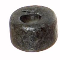 Keramikperle Spacer, ca. 7 x 4 mm, schwarz