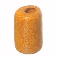 Ceramic bead roller, approx.10 x 6 mm, yellow