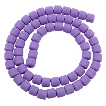 Katsuki Beads Ton, 7 x 6 mm, Colour Purple, Quantity one strand