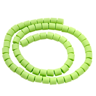 Katsuki Beads Ton, 7 x 6 mm, colour light green, quantity one strand