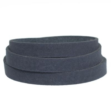 Craft leather strap, 10 mm x 2 mm, length 1 m, Navy