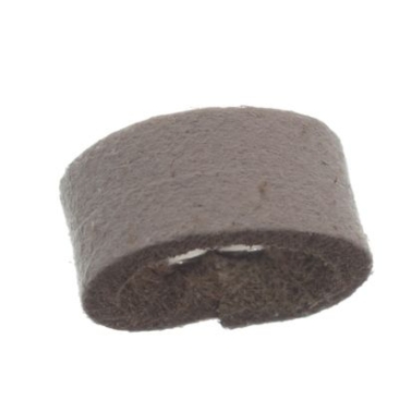 Schlaufe für Craft Lederband, 16 mm x 8 mm, Ecru