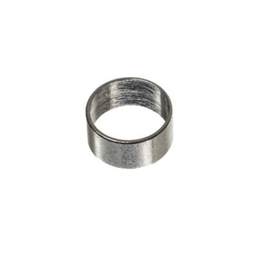 Metal bead small tube for 5 mm sail rope, 6 x 3 mm, silver plated
